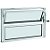 Janela Aluminio Basculante 40A x 60L cm Branco Esal - Imagem 1