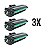 Kit 03 Toners Mlt-d111s D111 M2020 M2022 M2070w 1800 Paginas - Imagem 1