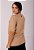 Camiseta OVERSIZED - ESTAMPA LOGO BÁSICA - Cor BEGE - Imagem 3