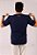 Camiseta OVERSIZED - ESTAMPA LOGO NOVA - Cor AZUL MARINHO - Imagem 3