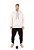 Blusão Canguru de Moletom Unissex Com Capuz - OFF WHITE - LISO - Imagem 3