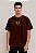 Camiseta BOXY OVERSIZED - ESTONADA MARROM - ORION - Imagem 1
