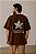 Camiseta BOXY OVERSIZED - ESTONADA MARROM - STAR - Imagem 1