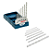 Kit Bosch X-Line com 21 Brocas para Metal, Madeira e Concreto – 3 Jogos com Maletas Organizadoras 7 Peças cada - Imagem 5