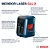Nível a Laser Bosch GLL 2 2 Linhas 10 m Autonivelante + Base MM 2 - Imagem 6