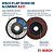 Disco Flap Bosch X421 115mm G40 Curvo Kit 10 Unidades Para Ferro, Metal e Aço - Imagem 5
