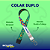 Colar Duplo: Girassol + Quebra-cabeça - Imagem 1