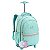 KIT MOCHILA DE RODINHA ESTOJO LANCHEIRA MATELASSE UNICORNIO JUST - Imagem 3