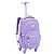 MOCHILA JEANS ESTRELA CADENTE COM 4 RODAS MENINA JUST - Imagem 2