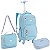 KIT MOCHILA ESTOJO LANCHEIRA ESCOLAR MENINA  JEANS JUST - Imagem 2