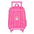 KIT MOCHILA DE RODINHAS E LANCHEIRA ESCOLAR BARBIE - Imagem 9