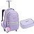 KIT MOCHILA DE RODINHA E ESTOJO MATELASSE JUST - Imagem 1