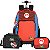 KIT MOCHILA COM RODAS LANCHEIRA E ESTOJO SUPER MARIO - Imagem 1