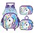 KIT MOCHILA COM RODAS LANCHEIRA E ESTOJO UNICORNIO UP4YOU PETIT - Imagem 1