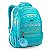 MOCHILA ESCOLAR MENINA BORDADO CONCHA - Imagem 1