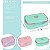KIT MOCHILA COM RODAS ESTOJO E LANCHEIRA BORDADO CUPCAKE - Imagem 14