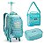 KIT MOCHILA 4 RODAS LANCHEIRA E ESTOJO ESCOLAR CONCHA SEREIA - Imagem 1