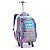 KIT MOCHILA 4 RODAS LANCHEIRA E ESTOJO ESCOLAR CONCHA SEREIA - Imagem 6