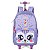 MOCHILA DE RODINHA ESCOLAR MENINA UP4YOU GATO - Imagem 3