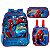 KIT MOCHILA ESCOLAR LANCHEIRA E ESTOJO SPIDER MAN BOLSA HOMEM ARANHA - Imagem 1