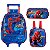 KIT MOCHILA DE RODINHA LANCHEIRA ESTOJO ESCOLAR SPIDER MAN BOLSA HOMEM ARANHA - Imagem 1