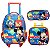 KIT MOCHILA COM RODAS LANCHEIRA ESTOJO MICKEY MOUSE - Imagem 1