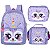 KIT MOCHILA LANCHEIRA ESTOJOB BOLSA PET CUTE - Imagem 3
