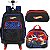 KIT MOCHILA 4 RODAS LANCHEIRA ESTOJO HOT WHEELS - Imagem 2