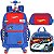 KIT MOCHILA 4 RODAS LANCHEIRA ESTOJO HOT WHEELS - Imagem 1