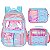 KIT MOCHILA LANCHEIRA ESTOJO ESCOLAR BARBIE - Imagem 1