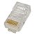 plug conector cristal rj45 cat6 giga 10/100/1000 gbps - Imagem 3