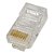 plug conector cristal rj45 cat6 giga 10/100/1000 gbps - Imagem 1