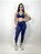 Calça Legging Fitness Capri Feminino ROMA Básica Azul Escuro - Imagem 4