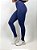 Calça Legging Fitness Longa Feminino ROMA Básica Azul Escuro - Imagem 2