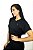 Camiseta Fitness Manga Curta Feminino ROMA Básica Preto - Imagem 2