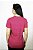 Camiseta Fitness Manga Curta Feminino ROMA Básica Rosa Médio - Imagem 2