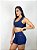 Shorts Fitness Curto Feminino Emana ROMA Cintura Arco Azul Escuro - Imagem 2
