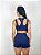 Shorts Fitness Curto Feminino Emana ROMA Cintura Arco Azul Escuro - Imagem 3
