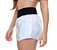 Shorts Fitness Curto Feminino ROMA com brilho Branco - Imagem 2