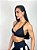 Top Fitness Baixo Impacto Feminino ROMA Elástico Preto - Imagem 2