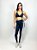 Top Fitness Baixo Impacto Feminino ROMA Elástico Preto - Imagem 4