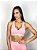 Top Fitness Médio Impacto Emana Feminino ROMA Básico Rosa Claro - Imagem 1