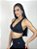 Top Fitness Médio Impacto Emana Feminino ROMA Cruzado Preto - Imagem 2