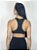 Top Fitness Médio Impacto Emana Feminino ROMA Cruzado Preto - Imagem 3