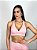 Top Fitness Médio Impacto Emana Feminino ROMA Cruzado Rosa Claro - Imagem 1
