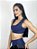 Top Fitness Médio Impacto Feminino ROMA Duplo Azul Escuro - Imagem 2