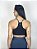 Top Fitness Médio Impacto Feminino ROMA Nadador Curto Preto - Imagem 3