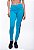 Calça Legging Fitness Longa Feminino ROMA Estampa Lateral Azul Médio - Imagem 1