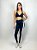 Calça Legging Fitness Longa Feminino ROMA Faixa Lateral Preto - Imagem 4