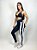 Calça Legging Fitness Longa Feminino ROMA Faixa Lateral Preto - Imagem 5